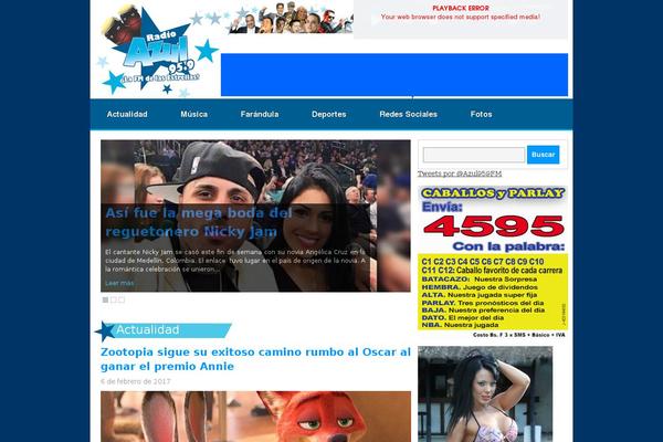 azulradiofm.com site used Radioazul