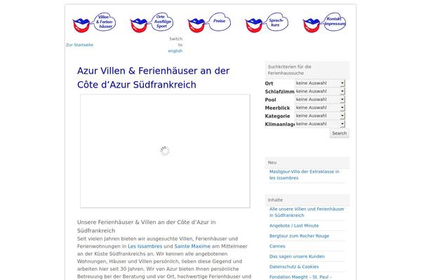 azur-ferienhaus.de site used Azur