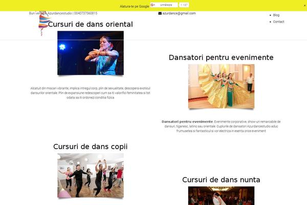 Dance-studio theme site design template sample