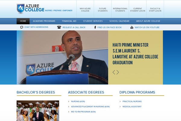 Azure theme site design template sample