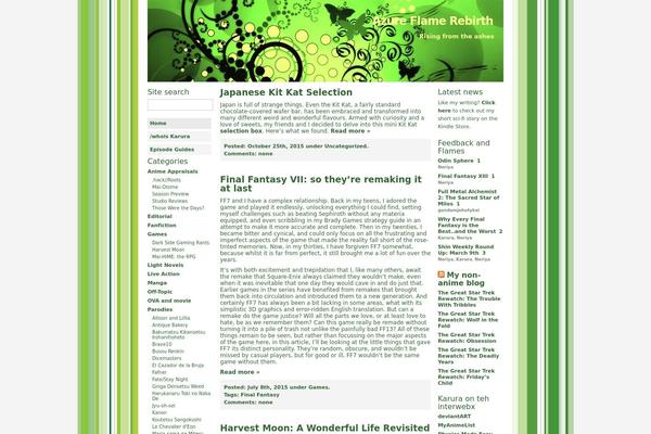 Green-theme theme site design template sample