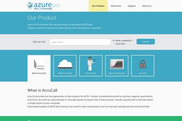 azurepcr.com site used Azure