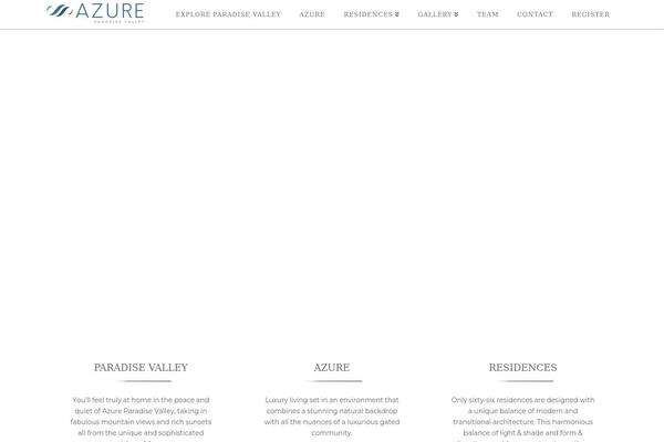 Azure theme site design template sample