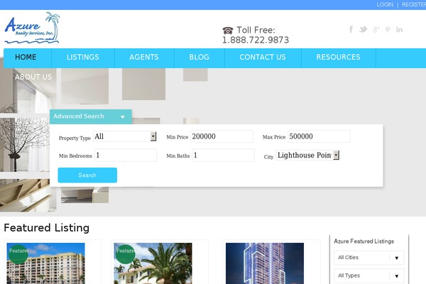 azurerealty.com site used Azure