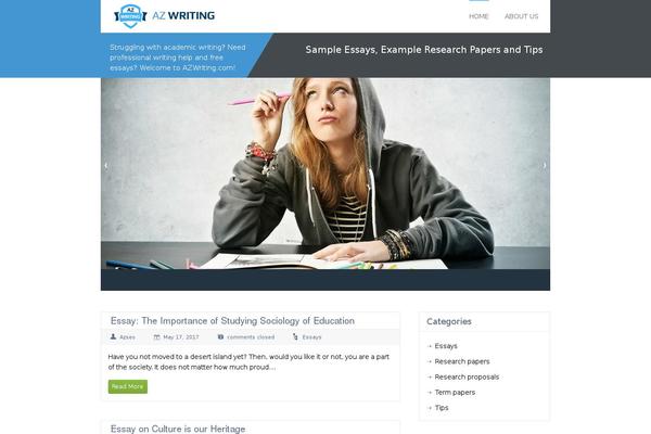 My College theme site design template sample