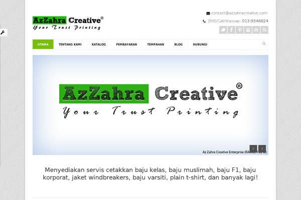 azzahracreative.com site used Goodnex