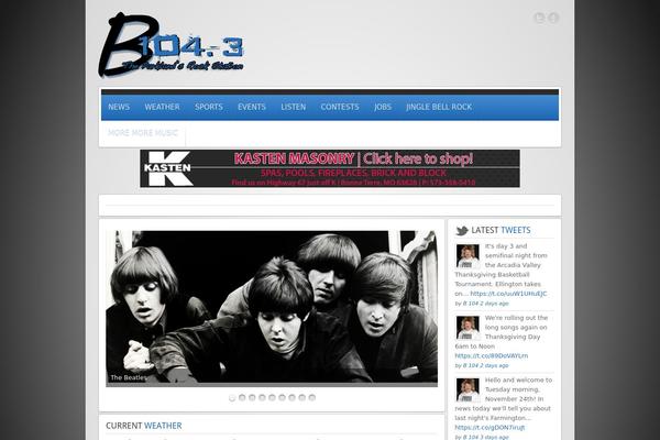 Revista theme site design template sample