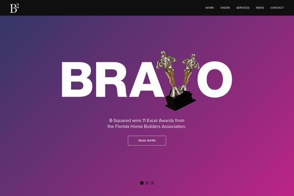 B2 theme site design template sample