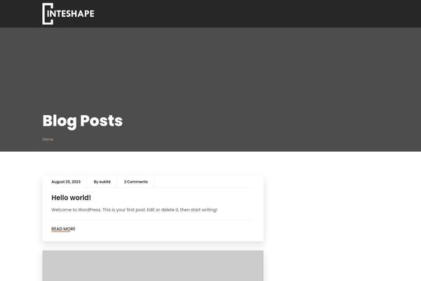 Inteshape theme site design template sample