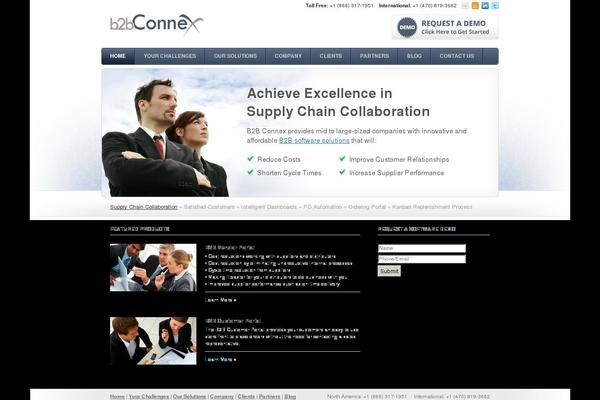 B2b theme site design template sample