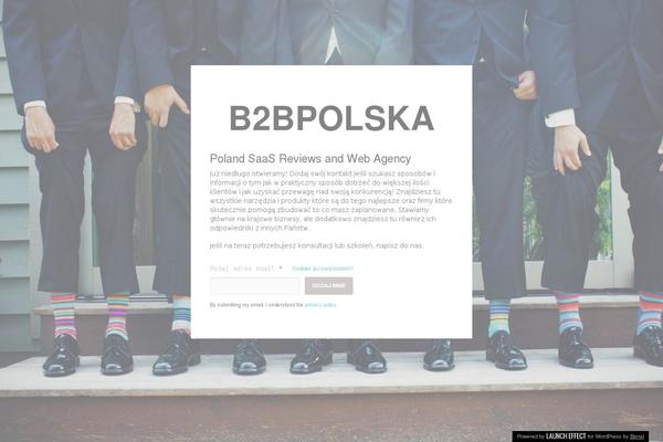 Launch Effect theme site design template sample