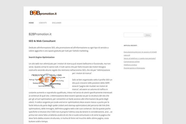 Twenty Twelve theme site design template sample