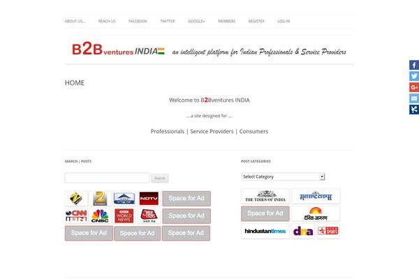 Twenty Ten theme site design template sample
