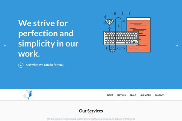 OneEngine theme site design template sample
