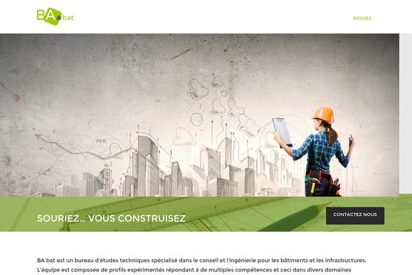 Constructo theme site design template sample