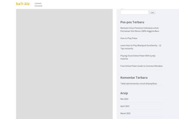 Business One Page theme site design template sample