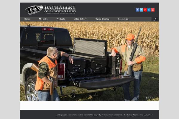 Vantage theme site design template sample