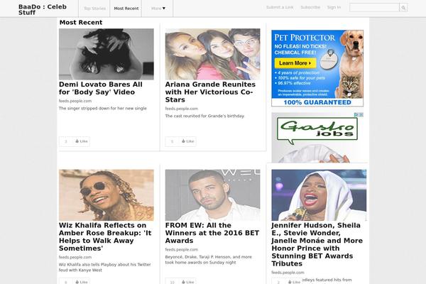 WordPress website example screenshot