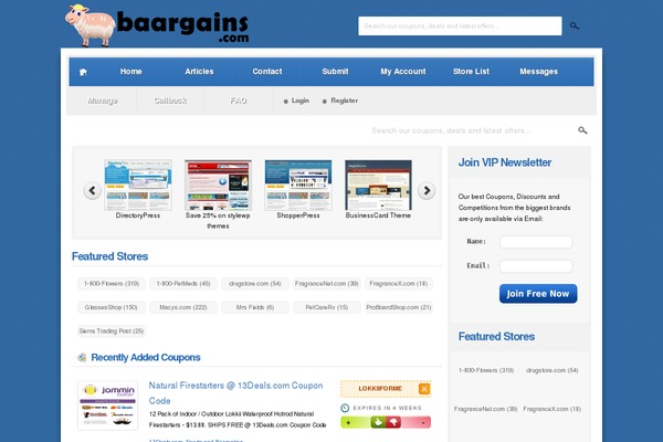 Couponpress theme site design template sample