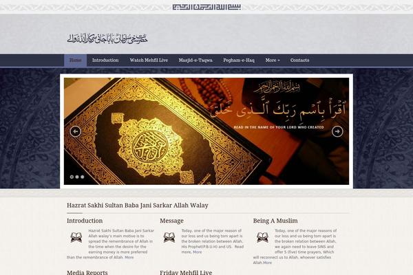 Islamic theme site design template sample