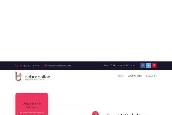 babaronline.com site used Pixzlo