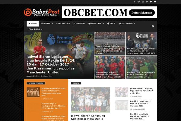 Bloggingpro theme site design template sample