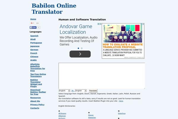 Site using byBrick Columns plugin