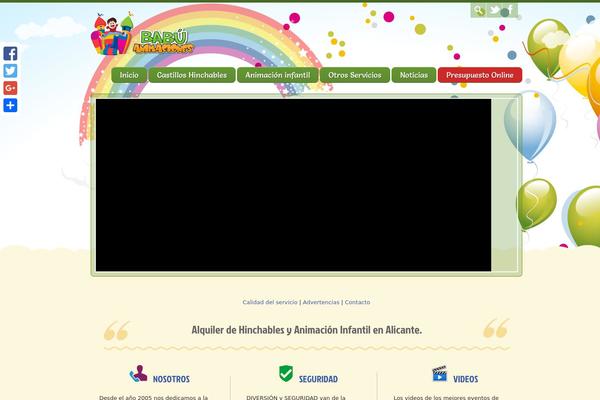 Happy Kids theme site design template sample