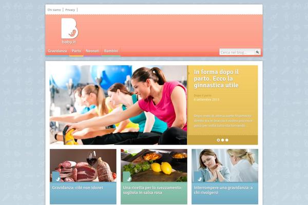 Baby theme site design template sample