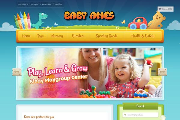 Toddlers theme site design template sample