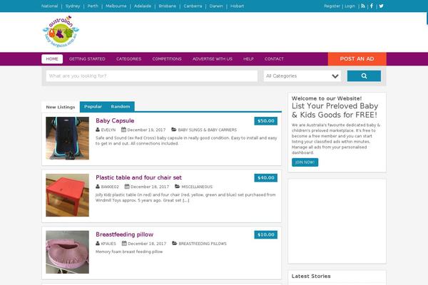 ClassiPress theme site design template sample