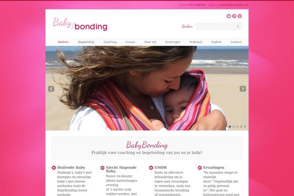 babybonding.nl site used Inspired