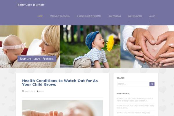 Sparkling-child theme site design template sample