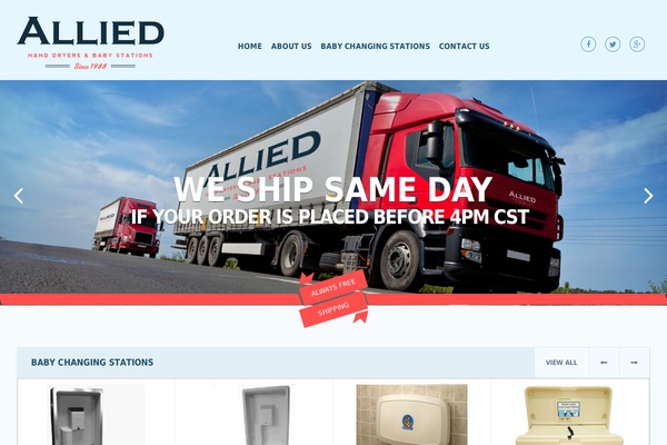Allied theme site design template sample