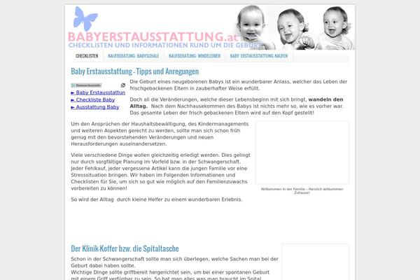 Lifestyle theme site design template sample