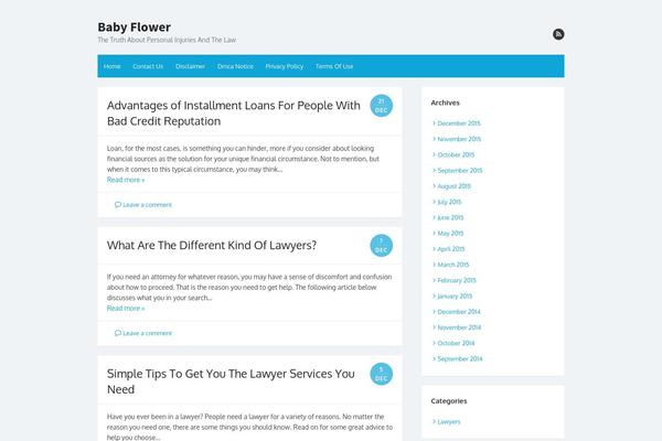 Tiny Forge theme site design template sample