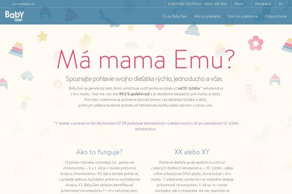 babygen.sk site used Babygen