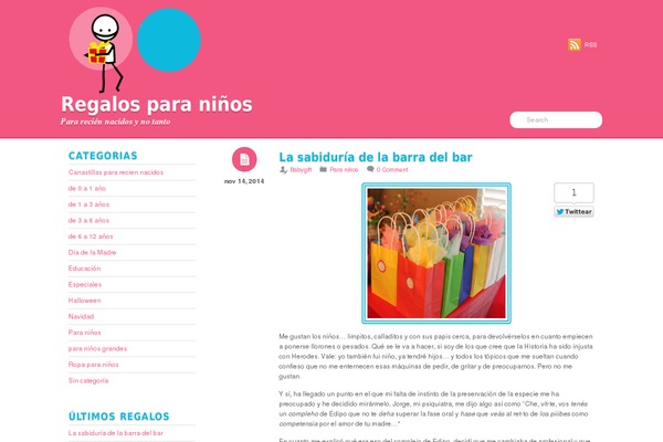 babygift.es site used Minblr