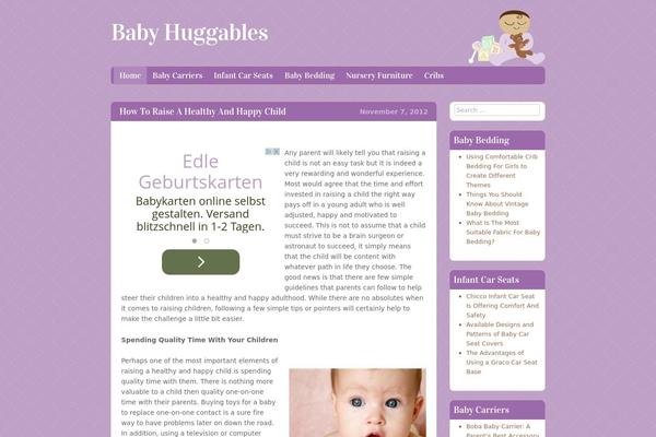 Babylog theme site design template sample