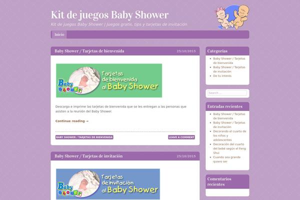 Babylog theme site design template sample