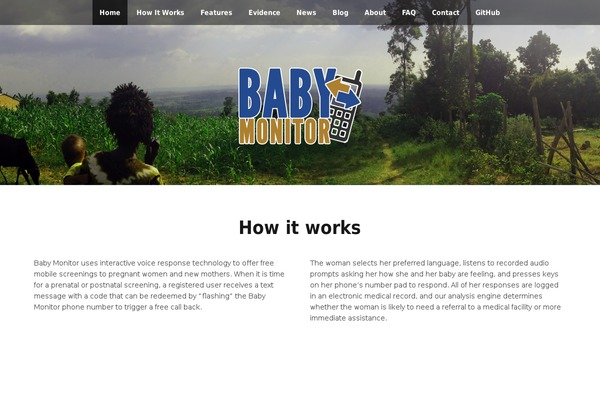 The One Pager theme site design template sample