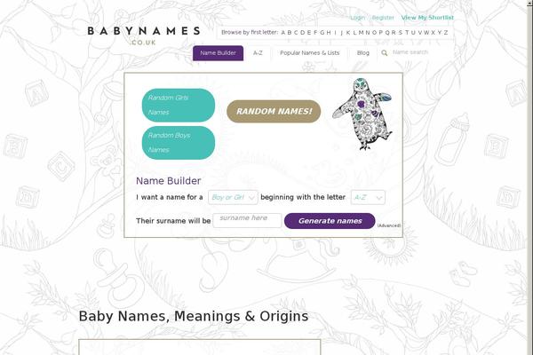 Baby theme site design template sample