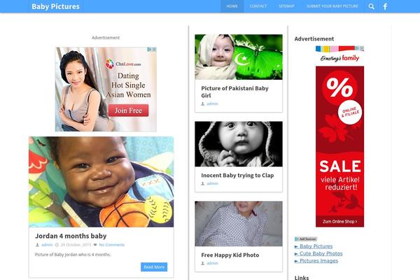Pinstagram theme site design template sample