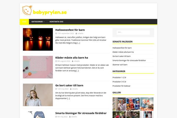 MH Magazine lite theme site design template sample