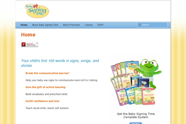babysigningtime.com site used Pottytime
