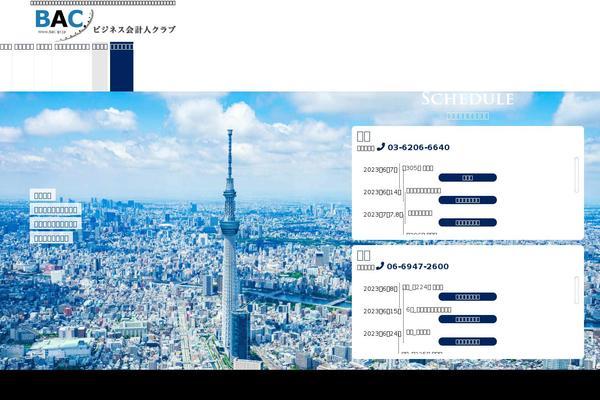 Bac theme site design template sample