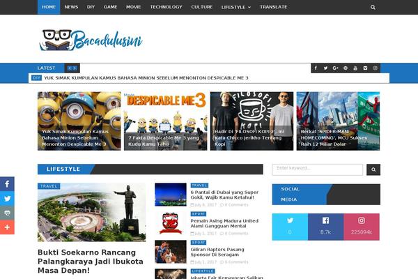 Viral theme site design template sample