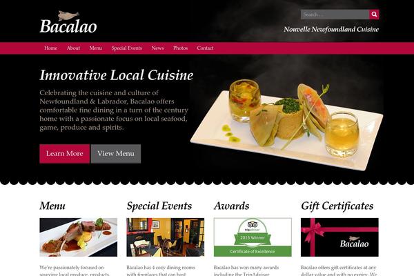 bacalaocuisine.ca site used Layoutpress