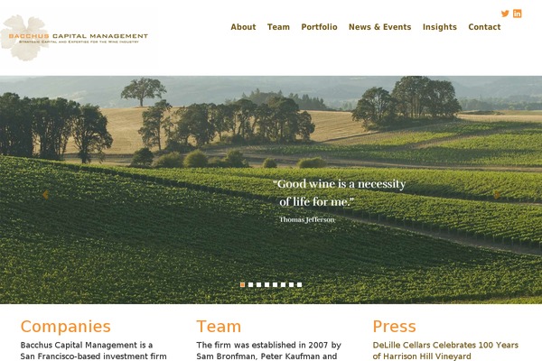 bacchuswinefund.com site used Bacchus