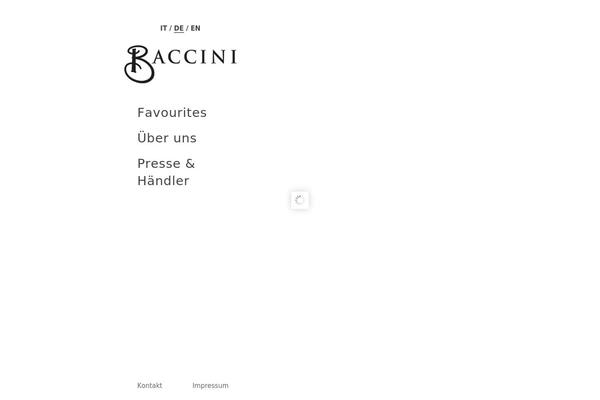 baccini-milano.com site used HTML5 Blank